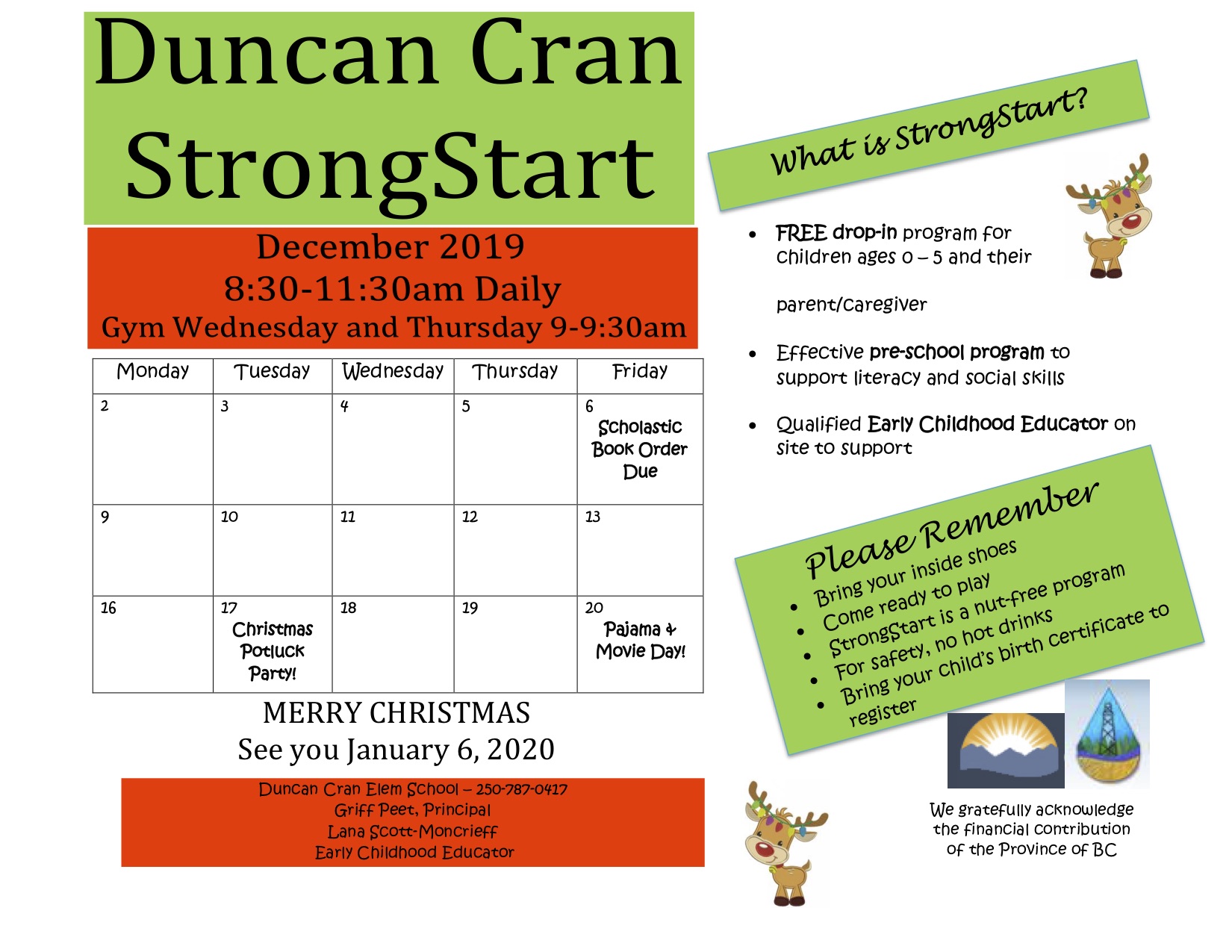 Duncan Cran Calendar - Early Learning